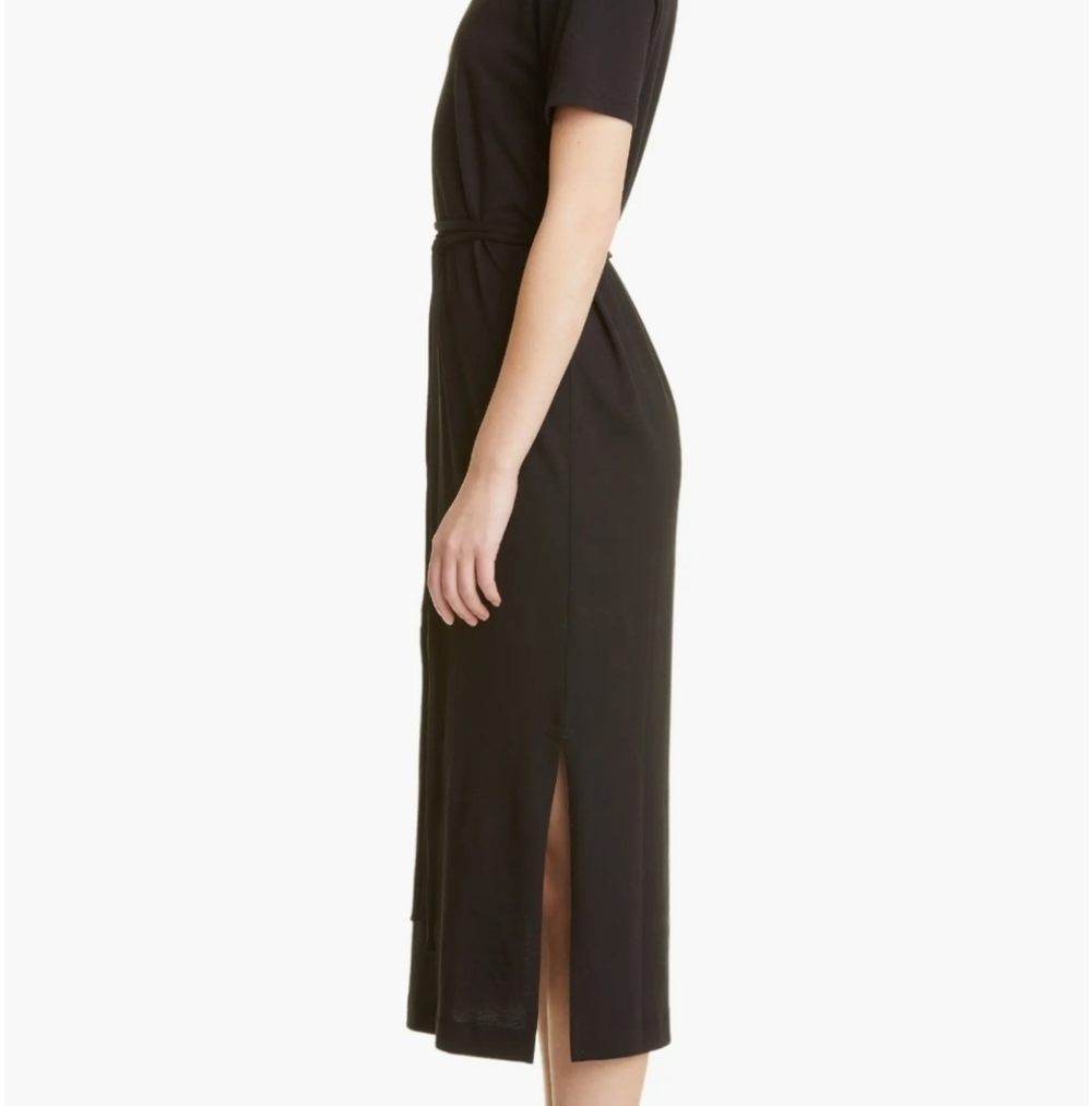 Vince Black Crew Neck T Shirt Dress M - Picture 3 of 10